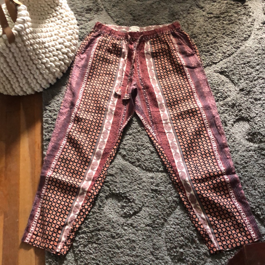Rachel Zoe Linen Boho Drawstring Pants